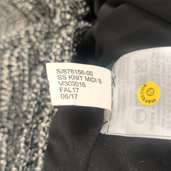 Banana Republic Women’s Black SS Sz 10 Boucle Tweed Textured Midi Dress Knit - Picture 9 of 12